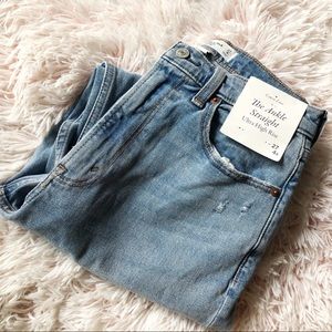 NWT The Ankle Straight Ultra High Rise Jeans